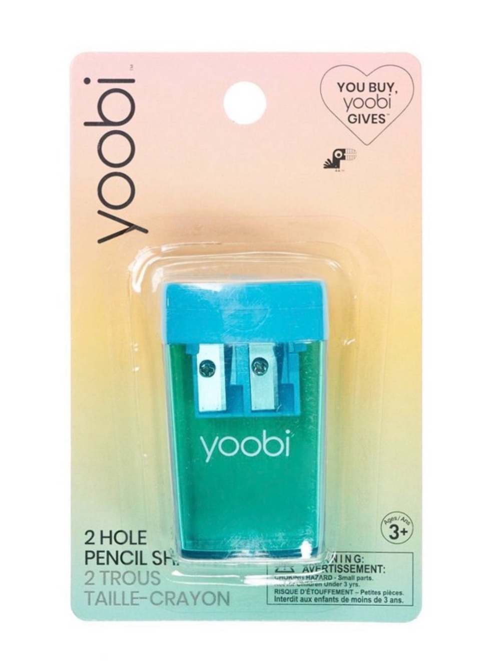Yoobi Pencil Sharpener in Teal & Blue